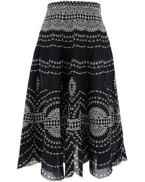 Charo Ruiz Livvy' Midi Skirt - Black