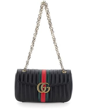 Gucci Gg Marmont Charme Lamb - White