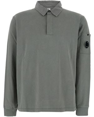 C.P. Company Sweatshirts Polo Collar - Grey
