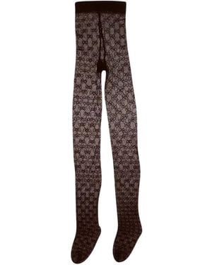 Gucci Tights Plainy Gg Pa Ea Collant - Brown