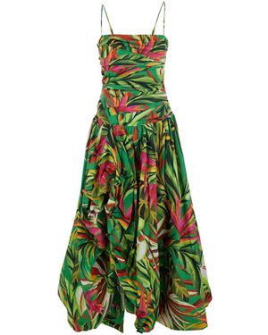 FARM Rio Long Dress Tropical Dream - Green