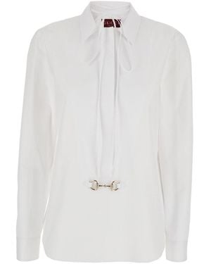 Gucci Horsebit Shirt - White