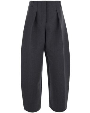 Jacquemus Le Pantalon Ovalo Is A Pair Of Trousers With Pockets And Front - Blue