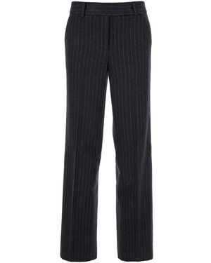 Michael Kors Pinstriped Trousers - Blue