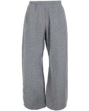 Represent Trousers With Elasticated Waist And Logo Patch On The Back - Grey