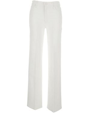 Mother Jeans 'The Kick' With Five-Pocket Design - White