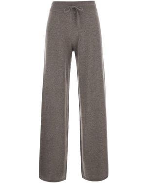 Lisa Yang Sofi Pants With Pockets And 100% Cashmere - Gray