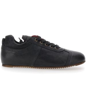 MITAH 'One G' Low Top Sneakers With Logo On The Tongue - Black