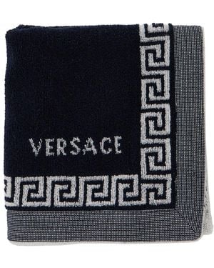 Versace Asciugamano Sportivo Con Jacquard Medusa - Nero