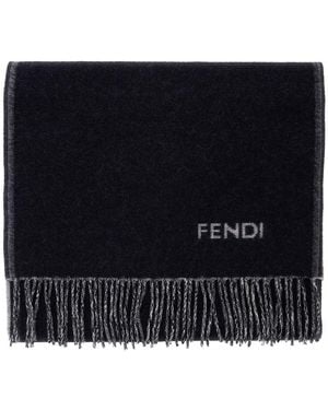 Fendi Wool Logo - Black
