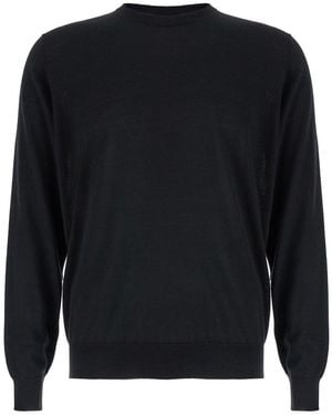 Plain Maglioncino Girocollo - Blu