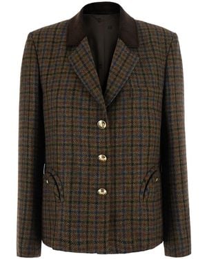 Blazé Milano Amandira Shelley Blazer Is A Virgin Wool Blazer For - Black