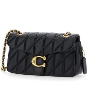 COACH Quilted Tabby Shoulder Bag 26 With Chain - Black