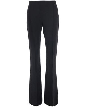 The Row 'Fabien' Trousers With Flared Leg And Side Zip Closure - Blue