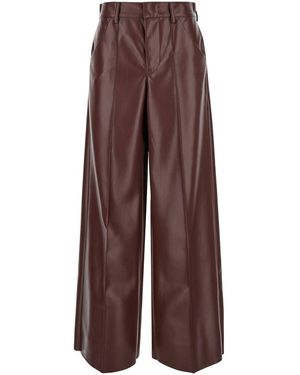 Philosophy Di Lorenzo Serafini Wide Trousers With Concealed Closure - Brown