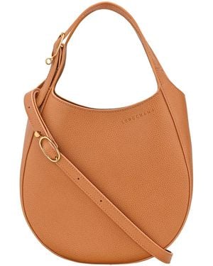 Longchamp Shoulder Bag Leather - Brown