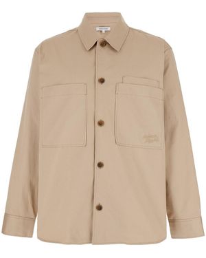 Maison Kitsuné Overshirt With Pockets - Natural