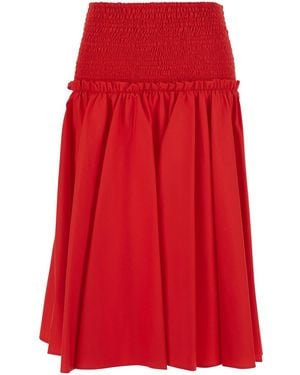 Pinko Skirt Grappolo Popeline - Red