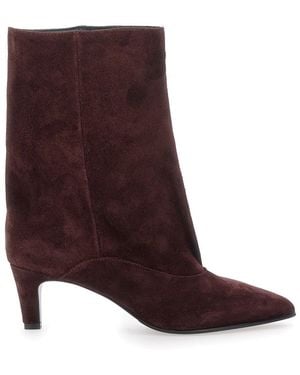 Strategia 'Joelle' Ankle Boots With Pointed Design And Low He - Brown