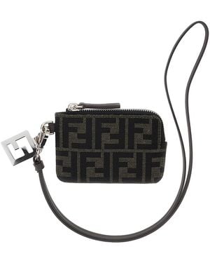Fendi Ff Canvas + Pelle - Black