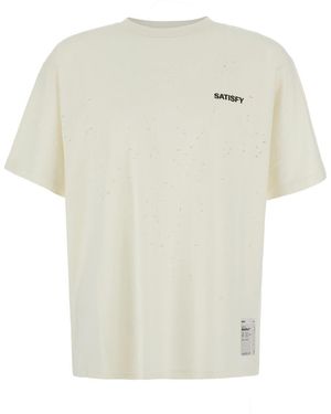Satisfy Mothtech T-Shirt With Essential Line - White