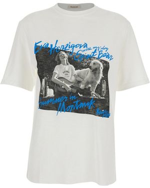 Roy Rogers T-Shirt 'Montauk' R.R.Eva Herzigova With Round Neck - White
