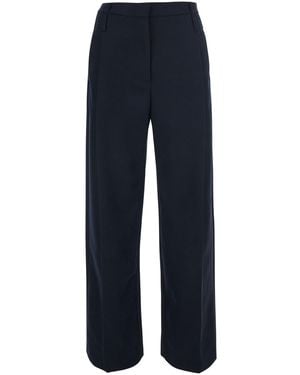 Tela 'Zillo' Trousers With Hidden Closure On The Front - Blue