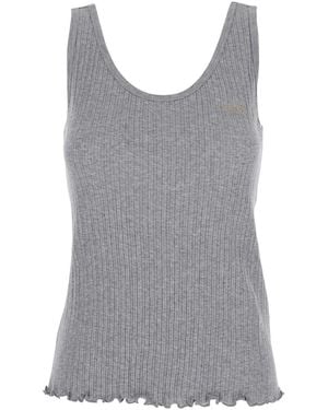 Fendi Top Roma Jersey - Grey