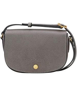 Longchamp 'Epure' Crossbody Bag With Adjustable Strap - Grey