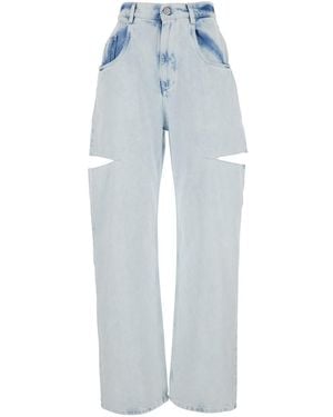 Maison Margiela Pants Five-Pocket Design With 100% Cotton M - Blue