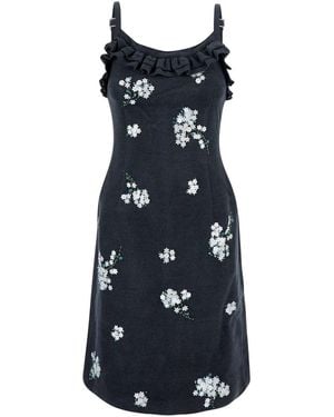 ShuShu/Tong Lace Trim Cami Dress - Blue