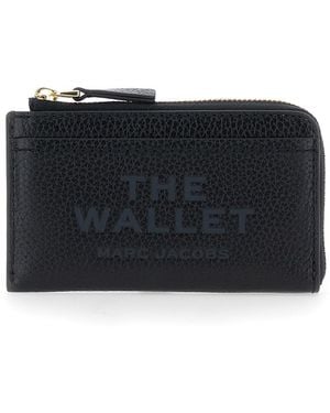 Marc Jacobs Wallet Hammered Leather - Black