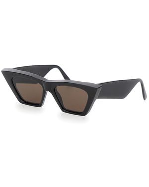 Phoebe Philo 'Peak' Glasses With Wide And Angular Temples - Black