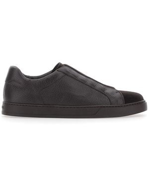 Doucal's Spencer Sneaker (Gm) Clay (Visone+Tumblet) Terre+F.Do T.Moro - Black