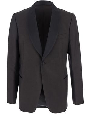 Emporio Armani Smiking Collo Scialle - Black