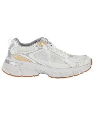 Golden Goose Sneaker 'Lightstar' Low Top Con Patch Logo Sulla Linguett - Bianco