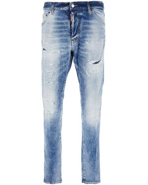 DSquared² Jeans 'Cool Guy' A Cinque Tasche Con Effetto Sbiadito - Blu