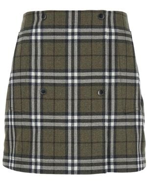 ミニスカート BURBERRY Women Mini Skirts 8099716C1422 Green Burberry - Mini skirt for Woman - Green - 8099716-C1422