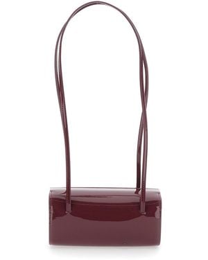 Faune 'Mie' Shoulder Bag With Two Top Handles And A Rectangula - Purple