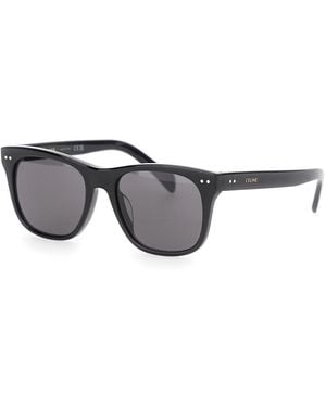 Celine Sunglasses With Logo On The Temples And Dark Lenses - Gray