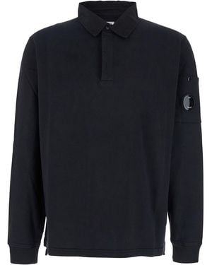 C.P. Company Sweatshirts Polo Collar - Blue