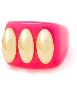 La Manso Fluopink Knuckle Duster Plastic Ring