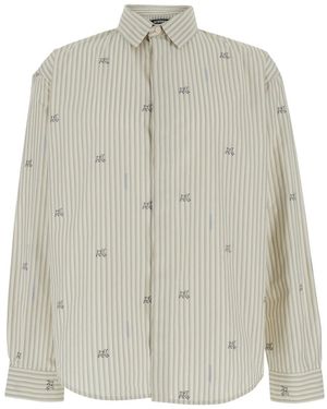 Jacquemus 'Simon' Long-Sleeved Shirt With Classic Collar And Long Sleeves - Multicolour