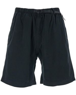 Gramicci Cotton Bermuda Shorts With Elastic Waist And - Blue