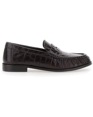Jeffrey Campbell Leather Loafers With Thick Sole And Heel - White