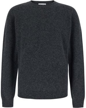 Roberto Collina Maglia Girocollo Con Maniche Lunghe - Grigio