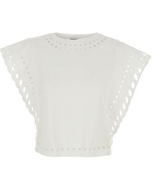 Isabel Marant Classic Round Neck T-Shirt With Lightweight Fabric - White