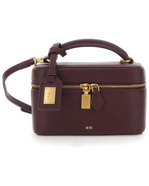 JW PEI 'Cleo' Handbag With Shoulder Strap And Padlock Charm On T - Purple