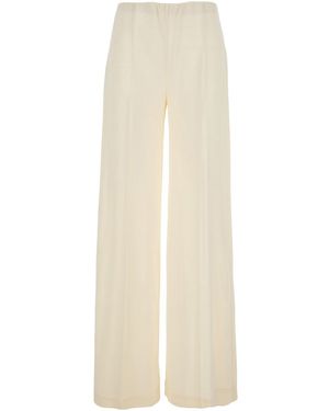 Jucca Fabric Elasticated Waist Pants For - White