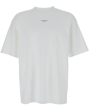 Drole de Monsieur 'Le T-Shirt Slogan Classique' T-Shirt With Slo - White